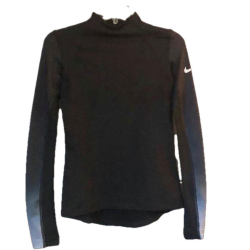 NWOT Nike Pro Hyperwarm Ombre Training Top - Mock Neck Reflective - Small